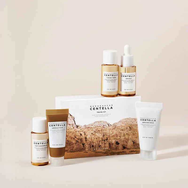 Centella Travel Travel Kit Toner Ampoule Soothing Cream Cleansing Oil Ampoule Foam Skincare Box Gift Set