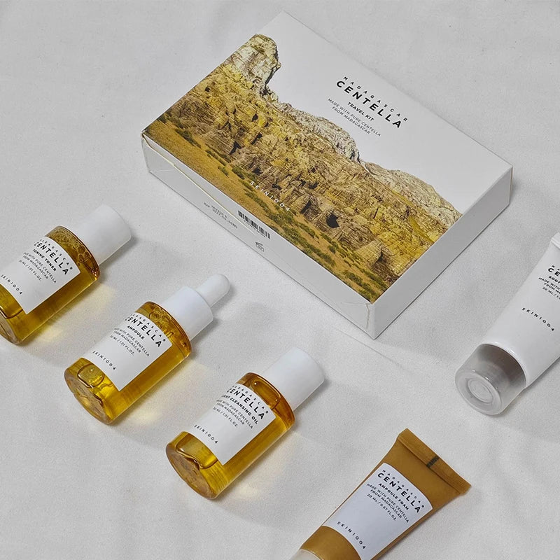 Centella Travel Travel Kit Toner Ampoule Soothing Cream Cleansing Oil Ampoule Foam Skincare Box Gift Set