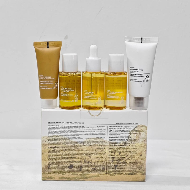 Centella Travel Travel Kit Toner Ampoule Soothing Cream Cleansing Oil Ampoule Foam Skincare Box Gift Set