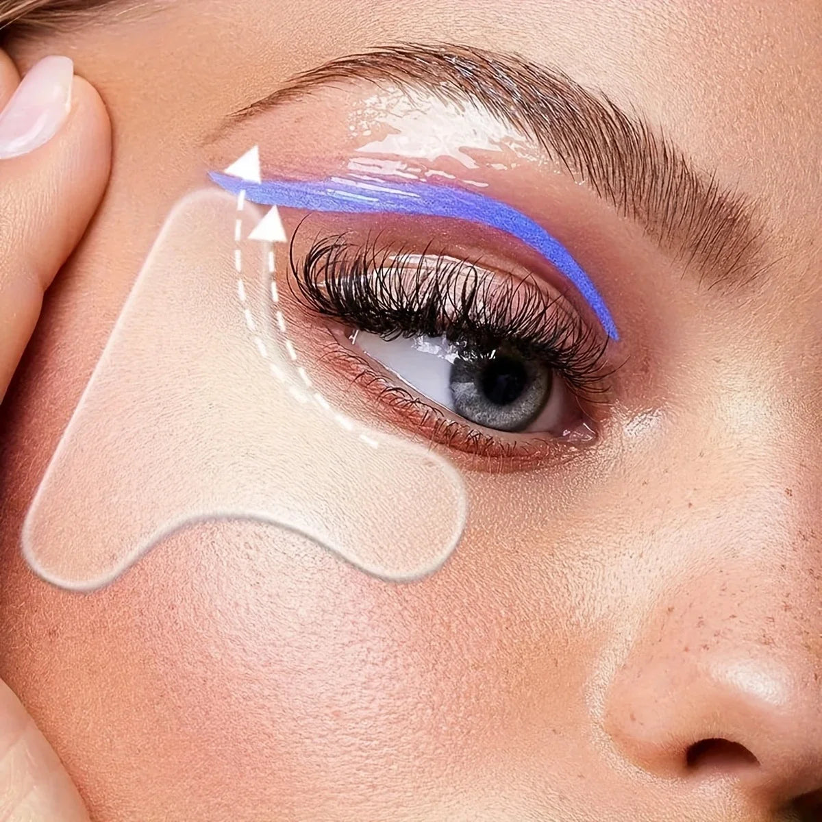 [Silicone Eye Patch] Silicone T-shaped Eye Patch Portable Facial Skincare, 100% Silicone Material, Strong Adhesion