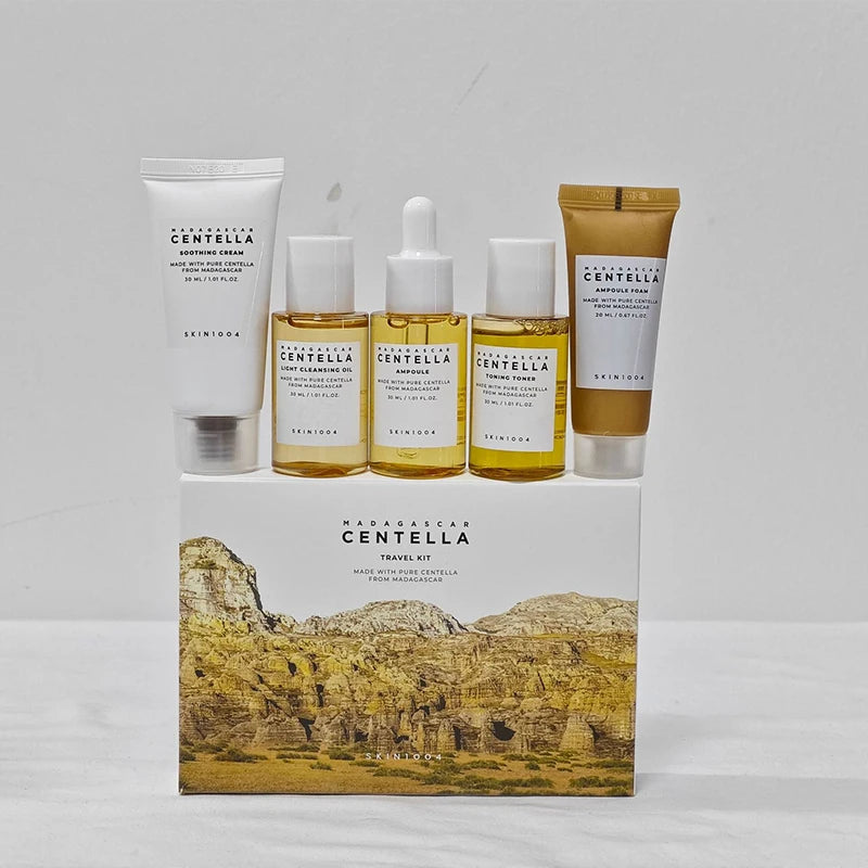 Centella Travel Travel Kit Toner Ampoule Soothing Cream Cleansing Oil Ampoule Foam Skincare Box Gift Set