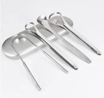 Premium 1pcs/3pcs Metal Tongue Scraper Cleaner for Adults & Kids Portable Stainless Steel Tongue Scrapers